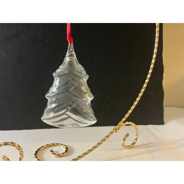 Steuben “Christmas Tree” Christmas Ornament - New in Box For Sale - Image 9 of 10