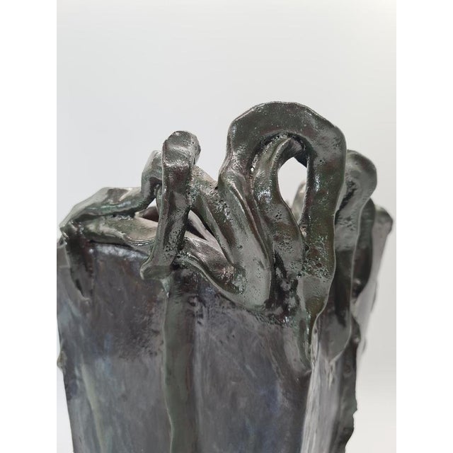 Ceramic Sculptural Art Ceramic Vase by RB, 1970s For Sale - Image 7 of 12