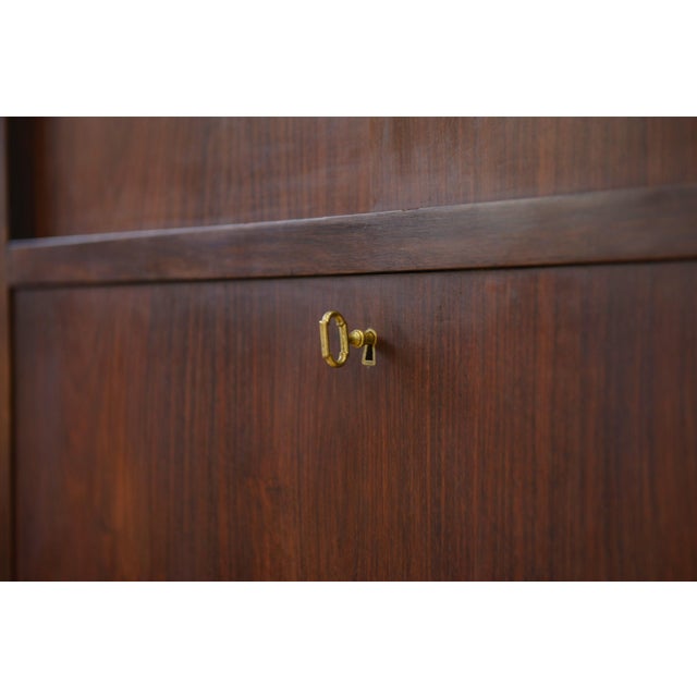 Wooden Secretary Desk, 1950s For Sale - Image 10 of 13