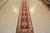 Cabin Kazak Runner 2’11” X 13’2” Red Wool Tribal Hand-Knotted Oriental Rug For Sale - Image 3 of 13
