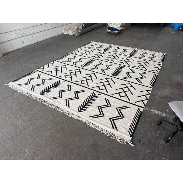 9ft 2in X 12ft 3in Four Hands Coulter Graphic Wool Area Rug For Sale - Image 9 of 12