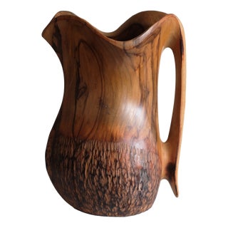 Vintage Handcrafted Wooden Pitcher Falcon, Spain For Sale