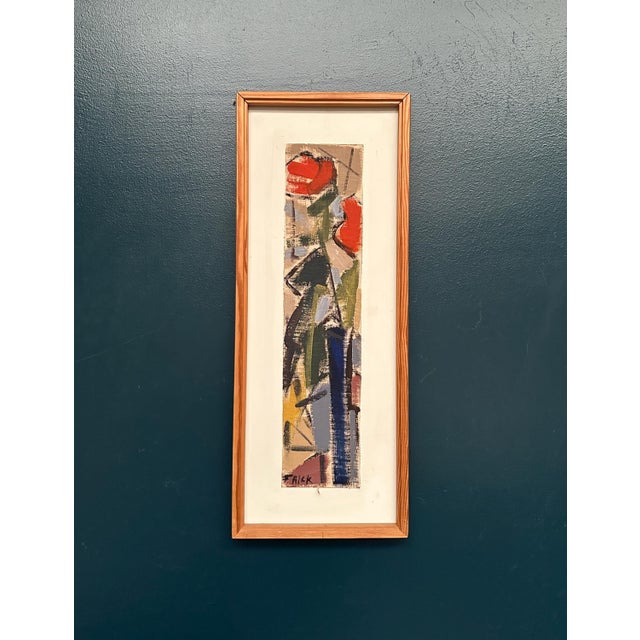 Gösta Falck, Blossoms, 1960s, Oil Painting on Panel, Framed For Sale - Image 6 of 11