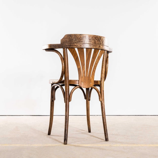 Standard Fan Back Bistro Mixed Dining Armchair, 1950s For Sale - Image 9 of 12