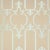Sample - Schumacher Ornamental Silk Fabric in Silvered Aqua For Sale