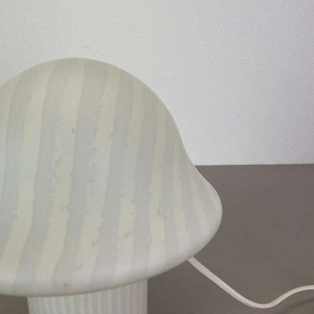 Metal Glass Mushroom Zebrano Desk Light from Peill & Putzler, Germany, 1970s For Sale - Image 7 of 18