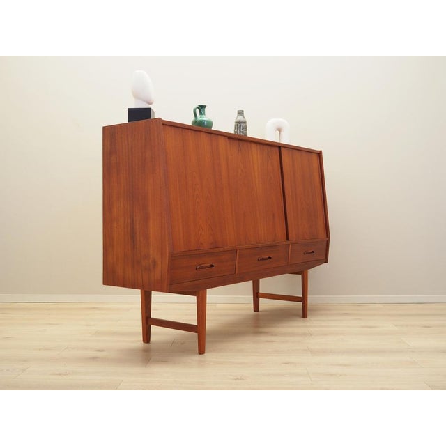 Wood Danish Teak Highboard, 1960s For Sale - Image 7 of 18