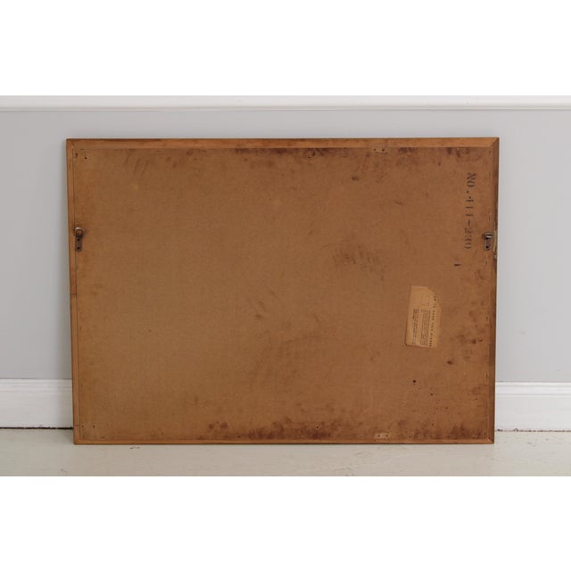 Vintage Rectangular Gold Finish Mirror For Sale - Image 12 of 13