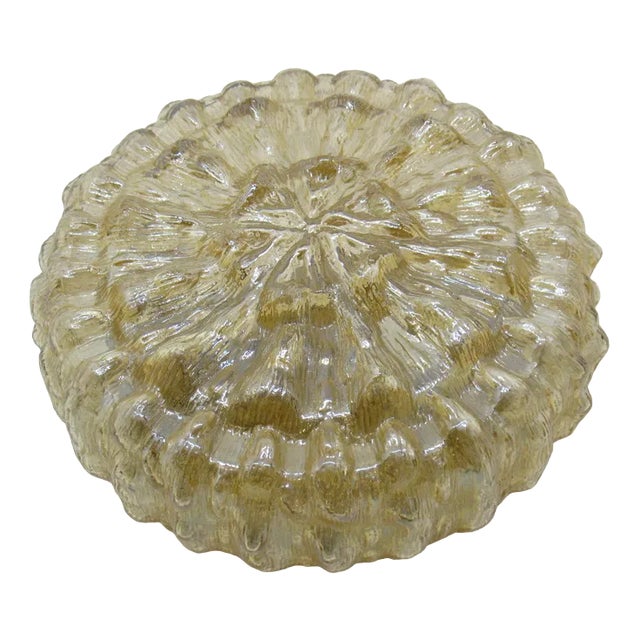 Industrial Corner Lamp in Glass, 1960s For Sale