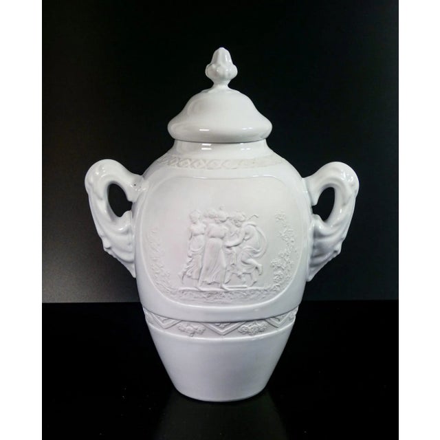 Vase in Ceramic Biscuit, Limoges, France For Sale - Image 9 of 9