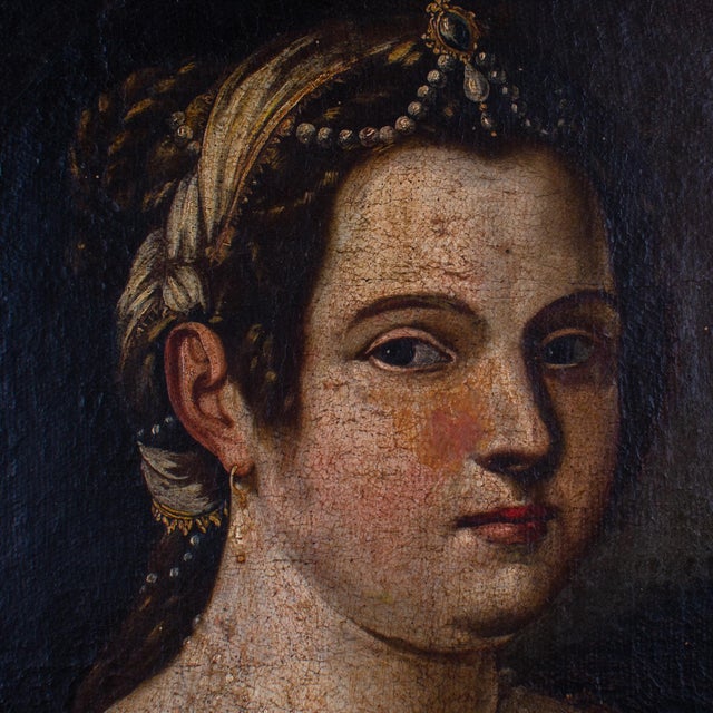 Textile The Samian Sibyl, Italian School, C.1700 For Sale - Image 7 of 11