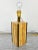 Travertine Walnut & Brass Table Lamp, Italy, 1970s For Sale - Image 6 of 8