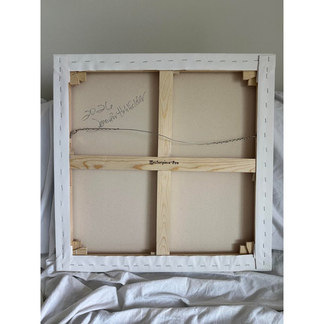 "Poppy Flower" Modern Oil Painting, by Jennifer Hohlfelder For Sale - Image 9 of 9