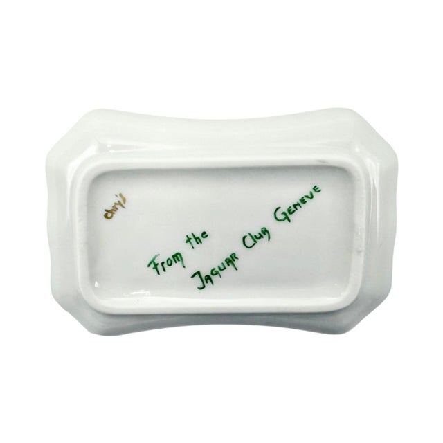 Contemporary Vintage Jaguar Club Geneva Switzerland Ashtray For Sale - Image 3 of 9