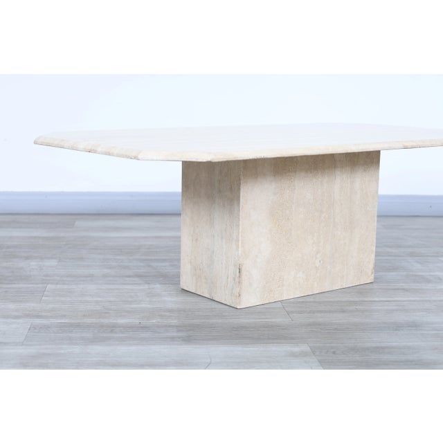 1970s Vintage Rectangular Marble Coffee Table For Sale - Image 11 of 12