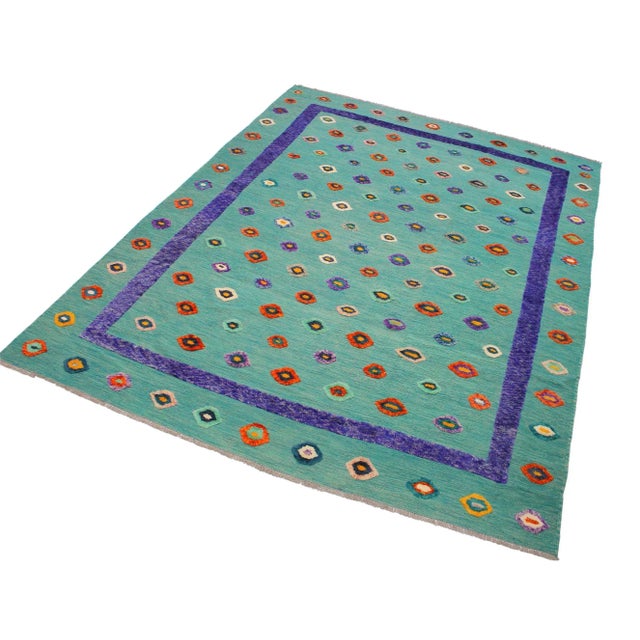 Make a statement in your home with this meticulously hand-knotted high-low pile Moroccan wool rug. An intricate design...