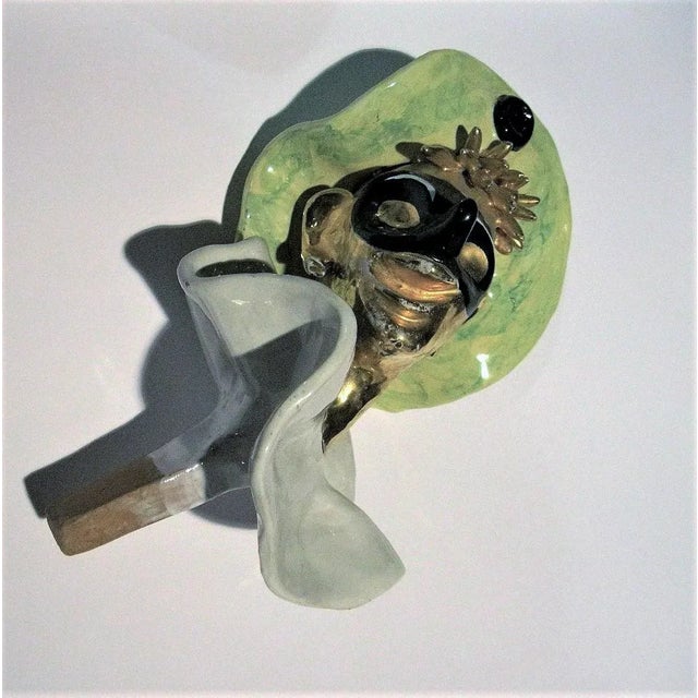 1950s San Polo Ceramic "Pantalone and Arlecchino" Sconces - a Pair For Sale In Miami - Image 6 of 9