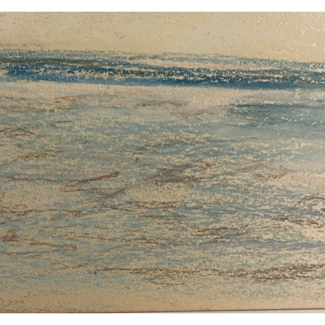 Seascape drawing on paper by Robert Henry Angeloch (1922-2011). Bearing estate stamp on the back. Bob Angeloch was born in...