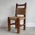 Rustic European Rope and Dark Oak Side Chair, 1940s France For Sale - Image 3 of 10