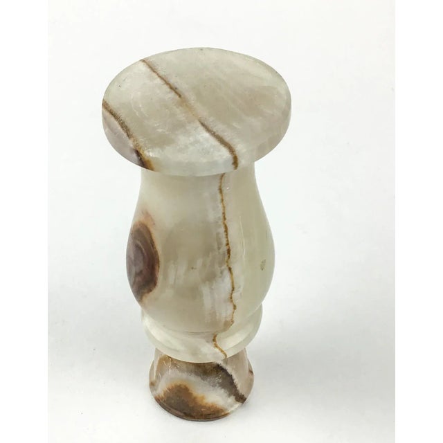 Stone Genuine Hand Carved Onyx Stone Candle Holder For Sale - Image 7 of 9