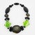 2000 - 2009 Angela Caputi Black and Green Resin Beaded Choker Necklace For Sale - Image 5 of 10