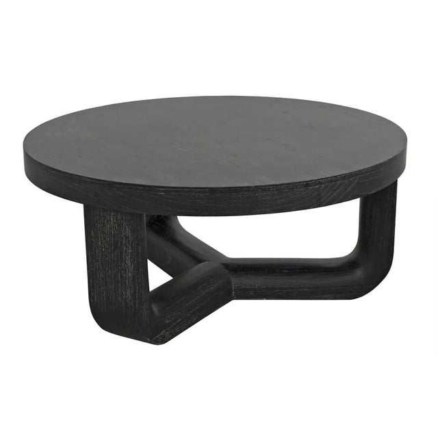 Noir Joel Coffee Table, Cinder Black For Sale - Image 4 of 5
