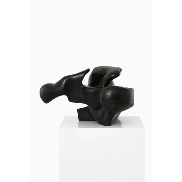 Large Wooden Sculpture by Thorkild Hoffmann Larsen.