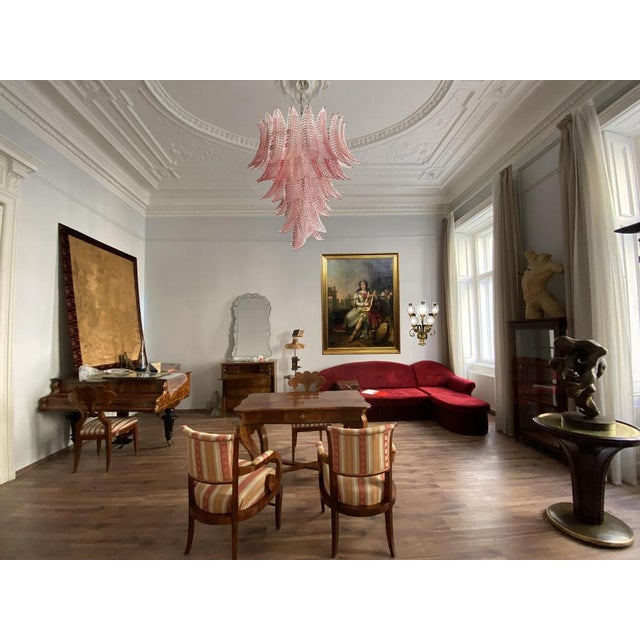 Metal Murano Leaves Chandelier, 1980s For Sale - Image 7 of 15