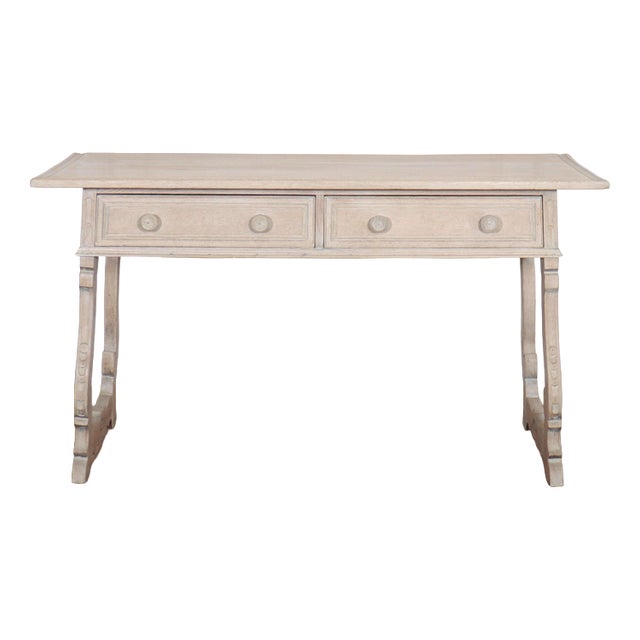 Spanish Bleached Oak Server, 1890s For Sale
