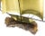Wood Vintage Brass Wood & Copper Artisan Sailboat Sculpture For Sale - Image 7 of 13