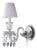 Collection Regina Wall Lamp in Metal and Crystal by Jago For Sale