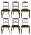 19th-Century Walnut Chairs, Set of 6 For Sale