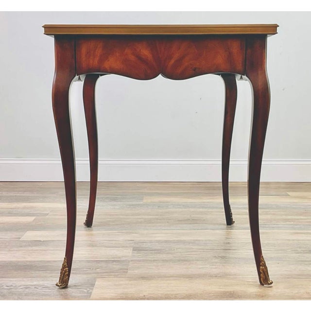 Ralph Lauren “Cannes” French Mahogany & Brass Side Table For Sale - Image 12 of 12