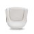 Wood Lua Cream Chenille Accent Chair For Sale - Image 7 of 9