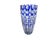 1960s Bohemian Cobalt Blue Cut Crystal Vase, 1960s For Sale - Image 5 of 11