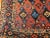 Textile Vintage Persian Kurdish Saddlebag Bagface, Handwoven Tribal Art, Burgundy & Navy, 2’ X 2’ For Sale - Image 7 of 10