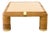 Bamboo and Brass Coffee Table with Ivory-Colored Top, 1970s For Sale