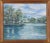 1990s "Blue Lake in Summer" Landscape Acrylic Painting by Frederico Domondon, Framed For Sale