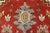Red Heriz Rug 9'10'' X 14' Red Wool Tribal Hand-Knotted Oriental Carpet For Sale - Image 8 of 12