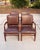 Matching set of four vintage Gunlocke armchairs, model 465, dating to the early 1990s. These substantial Georgian-style...