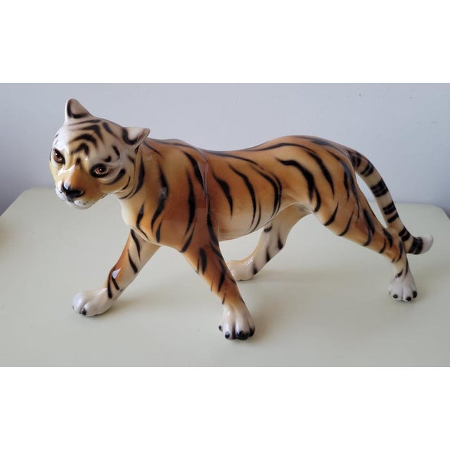 Ceramic Tiger from Montebello, Italy, 1970s For Sale - Image 10 of 16