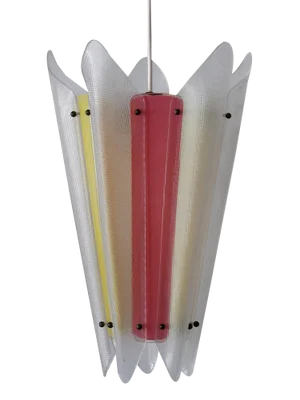 Mid-Century Modern Multi-Colored Pendant Lamp in Acrylic Glass, Germany, 1960s