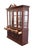 Cresent Furniture Solid Cherry Traditional Style 75" Buffet W. Lighted Display Pediment China Cabinet 8252 8272 For Sale - Image 9 of 18