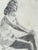 Mid-Century Modern 1944 Figure Study Drawing Pencil on Paper For Sale - Image 3 of 6