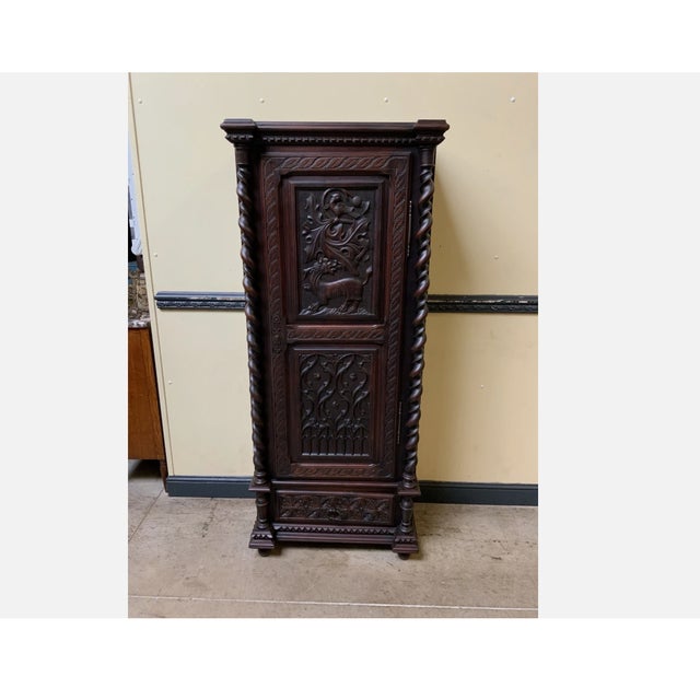 Antique Neo-Gothic Cabinet, 1880 For Sale - Image 11 of 11