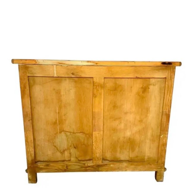 Brown Birdseye Maple Faux Bamboo Commode For Sale - Image 8 of 8