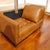 Experience the Perfect Blend of Style and Comfort With the Svend Tan Leather Loveseat For Sale In Raleigh - Image 6 of 7
