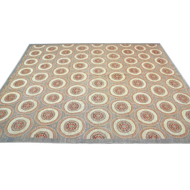 Transitional 10'x13' Wool Rug | European Design | Ariana Transitional Handmade Area Rug For Sale - Image 3 of 10
