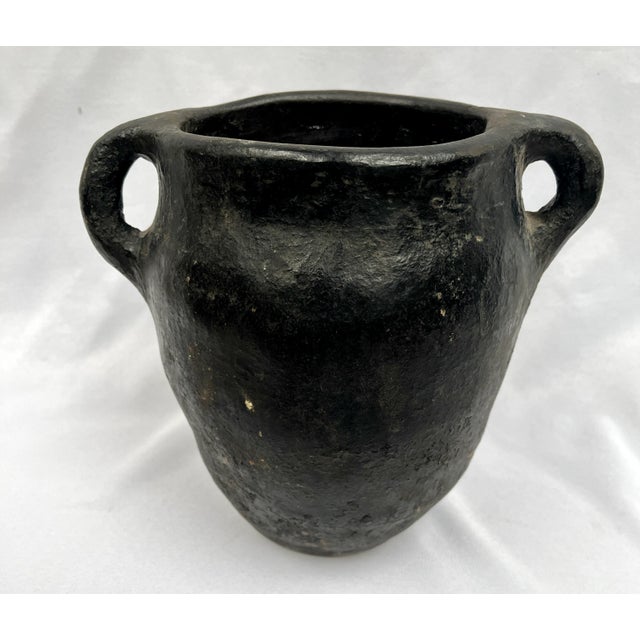 Black Antique Late 1800s Hand Crafted Turkish Yoghurt Pot For Sale - Image 8 of 10
