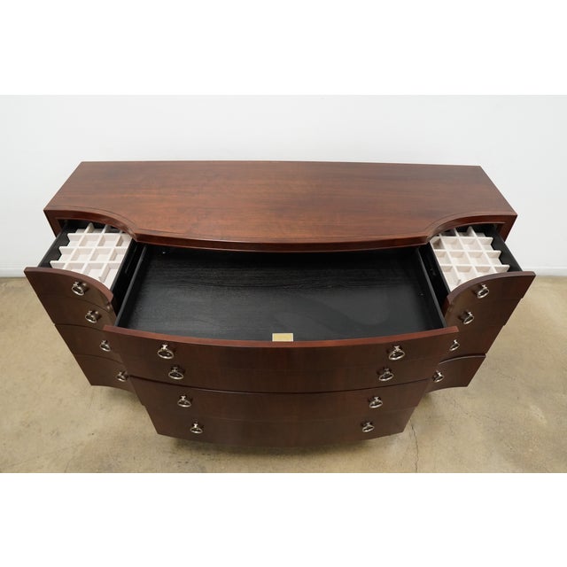Brown Caracole Bow Front 12 Drawer Dresser For Sale - Image 8 of 17
